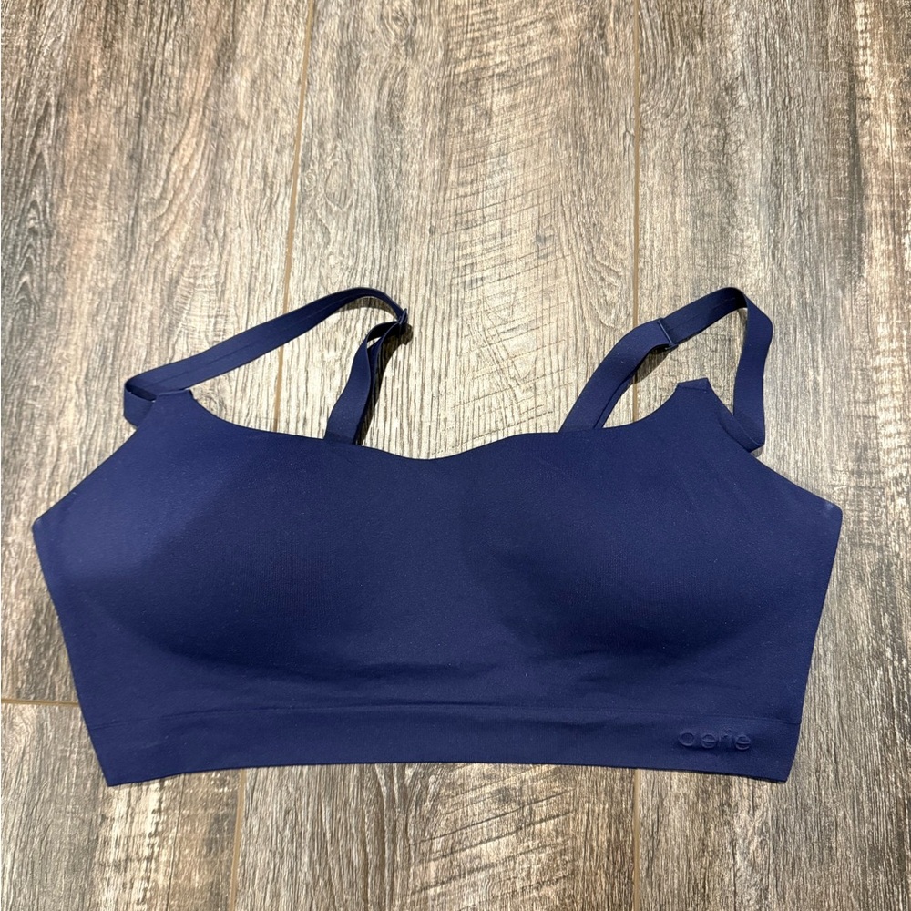 Seamless aerie Navy Blue Comfort Bralette